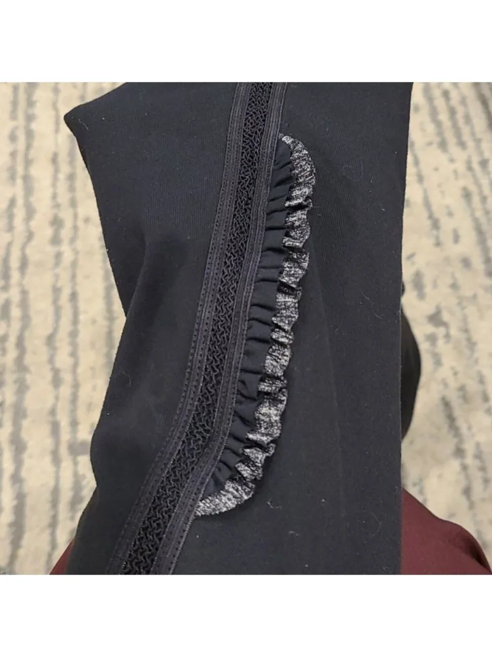 Lululemon Wunder Under Crop*RuffleBlack